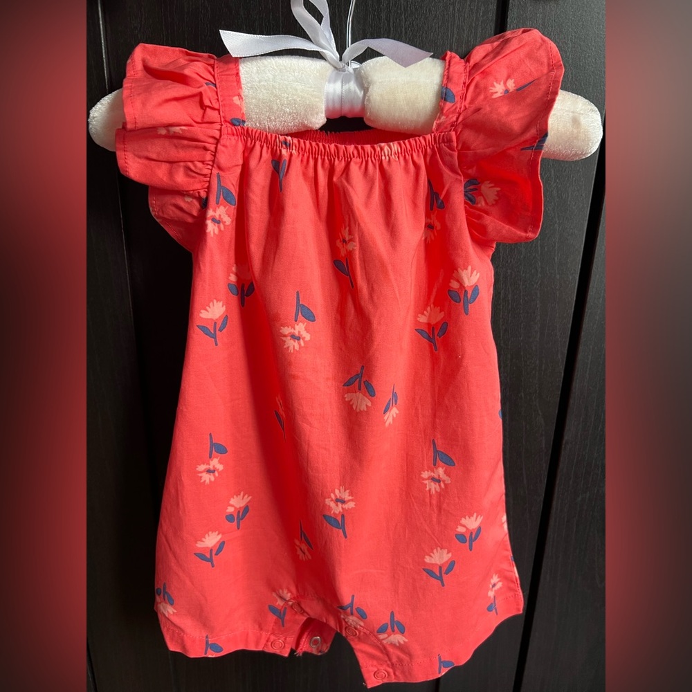 Baby girl 3 month Carter's Coral romper